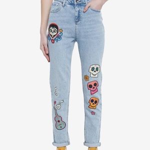 Disney Coco Pixar‎ Mom Jeans Hot Topic